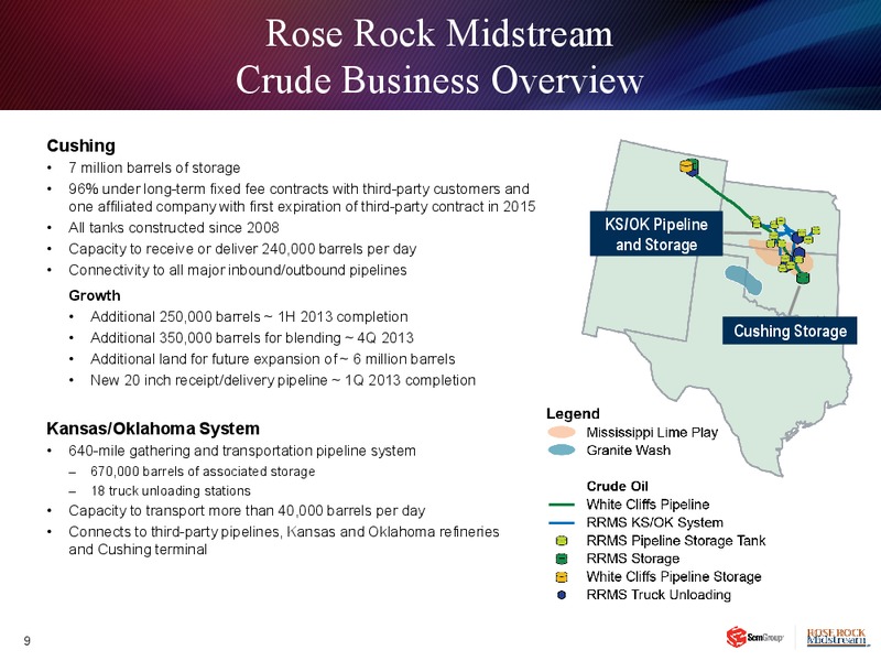 JANUARY 2013 INVESTOR PRESENTATION – Rose Rock Midstream, L.P. – slide 8