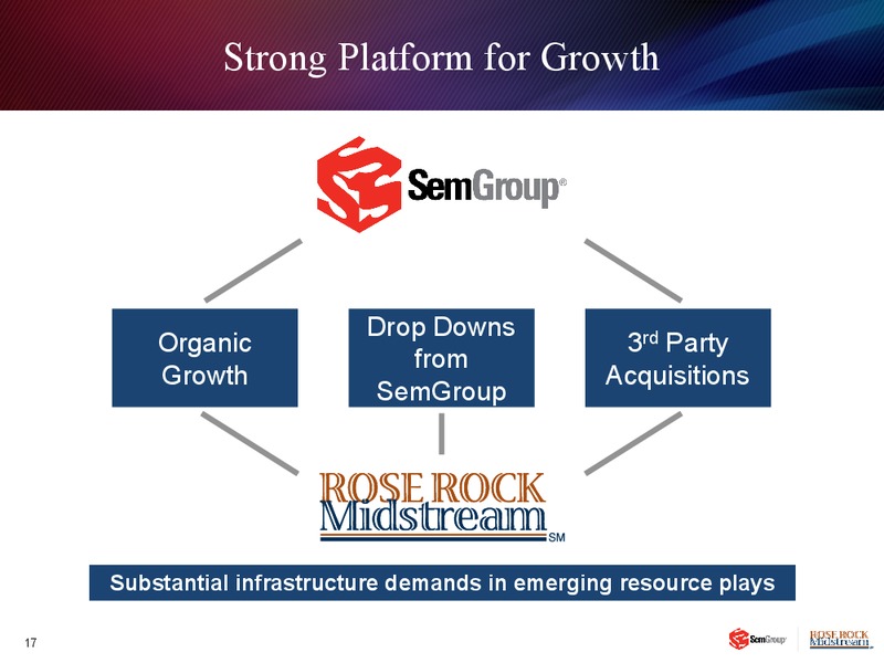 JANUARY 2013 INVESTOR PRESENTATION – Rose Rock Midstream, L.P. – slide 16