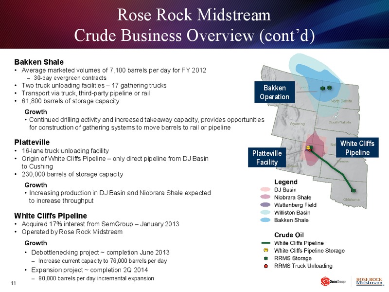 INVESTOR PRESENTAITON – Rose Rock Midstream, L.P. – slide 10