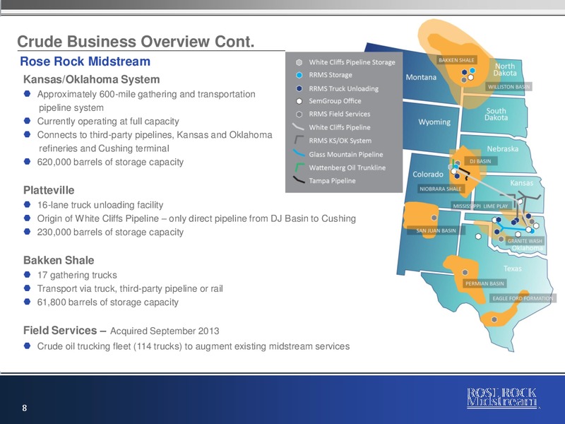 NAPTP MLP Conference – Rose Rock Midstream, L.P. – slide 7