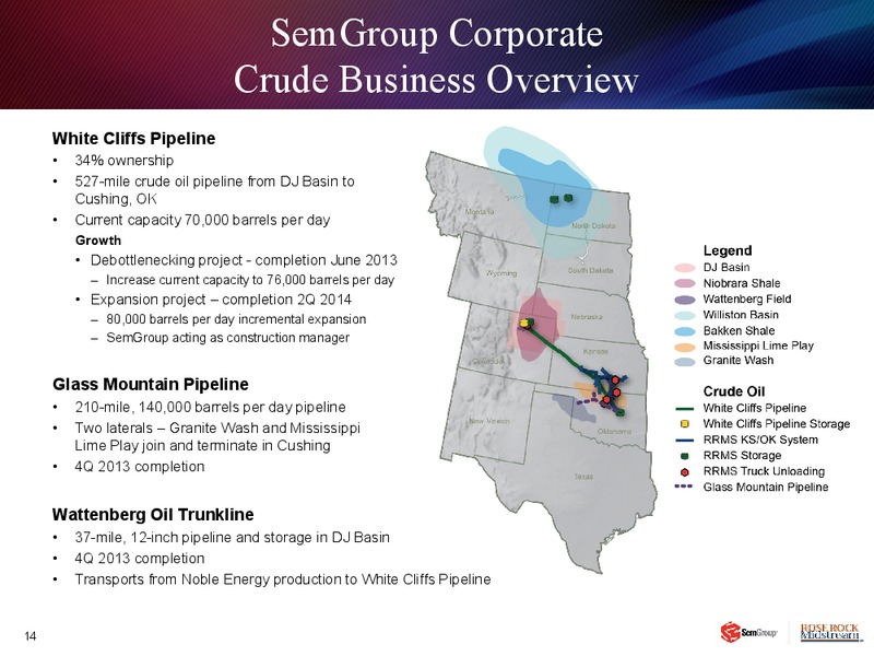 NAPTP MLP CONFERENCE – Rose Rock Midstream, L.P. – slide 13