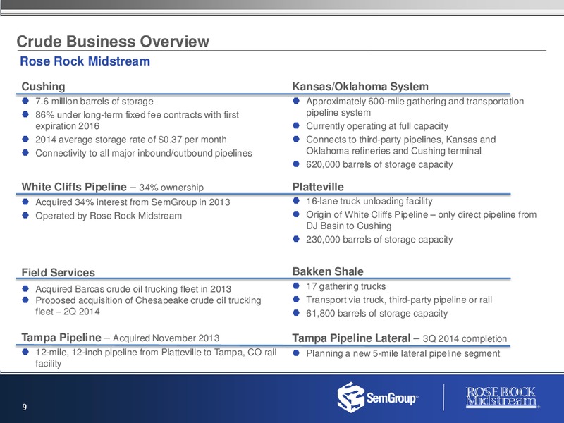 Investor Presentation – Rose Rock Midstream, L.P. – slide 8