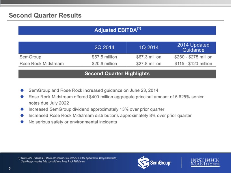 Q2 2014 RESULTS – Rose Rock Midstream, L.P. – slide 4