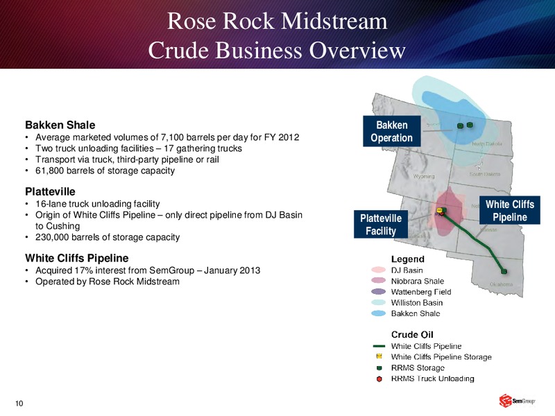 DEUTSCHE BANK LEVERAGED FINANCE CONFERENCE – Rose Rock Midstream, L.P. – slide 9