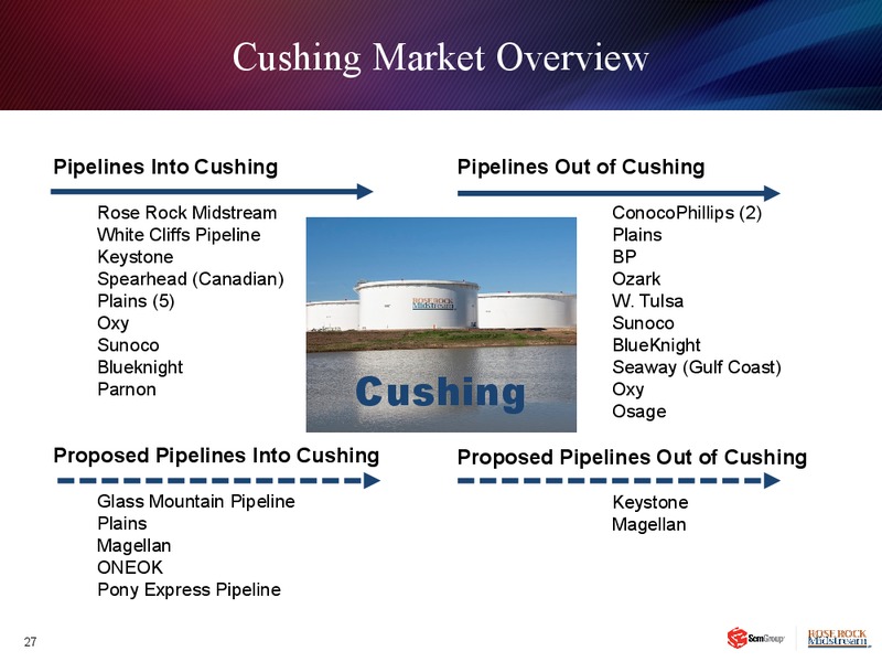 2012 RBC CAPITAL MARKETS MLP CONFERENCE – Rose Rock Midstream, L.P. – slide 26