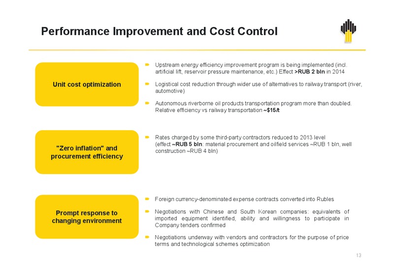 IFRS 9M2014 Results – Rosneft Oil Company – slide 12