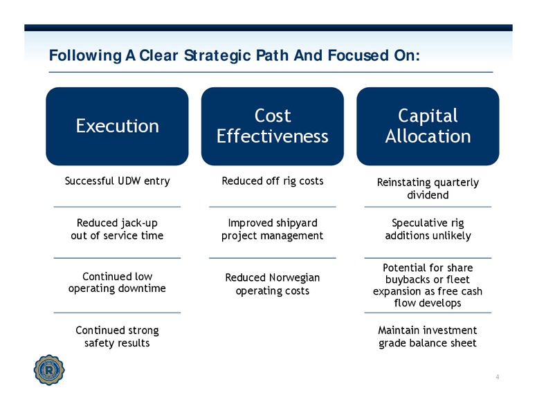 INVESTOR PRESENTATION – Rowan Companies plc – slide 3