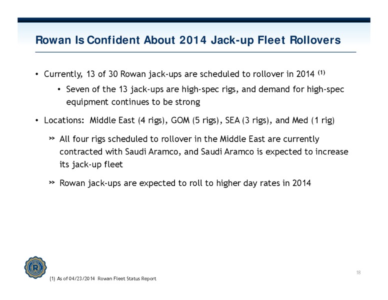 INVESTOR PRESENTATION – Rowan Companies plc – slide 17