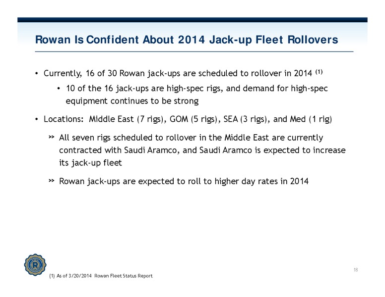 Investor Presentation – Rowan Companies plc – slide 17