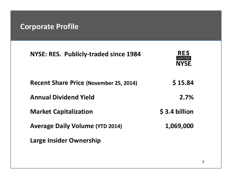 Cowen and Company 4th Annual Conference – Rpc Inc. – slide 2