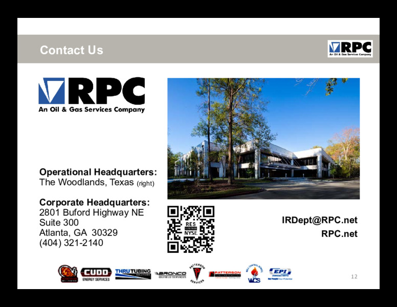 June 2020 Investor Presentation – RPC Inc. – slide 11