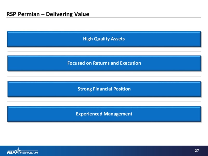 January 2017 Investor Presentation – RSP Permian Inc. – slide 25
