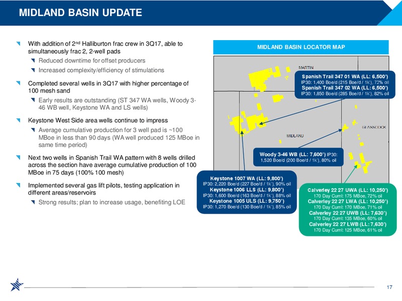 Goldman Sachs Global Energy Conference 2018 – RSP Permian Inc. – slide 16