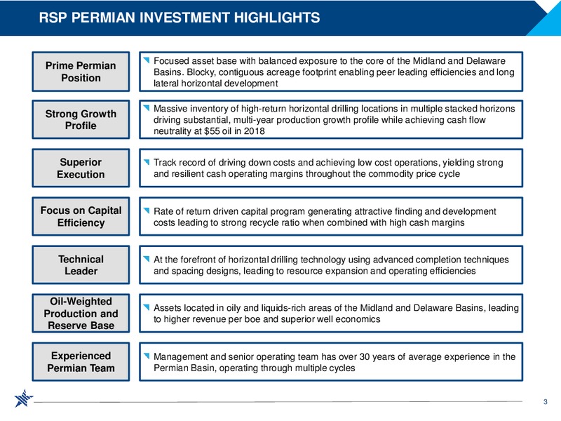 2017 Scotia Horward Weil Energy Conference – RSP Permian Inc. – slide 2