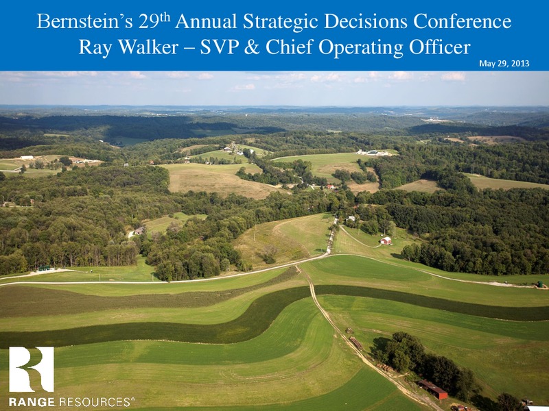 Bernsteins 29th Annual Strategic Decisions Conference – Range Resources Corp – slide 1