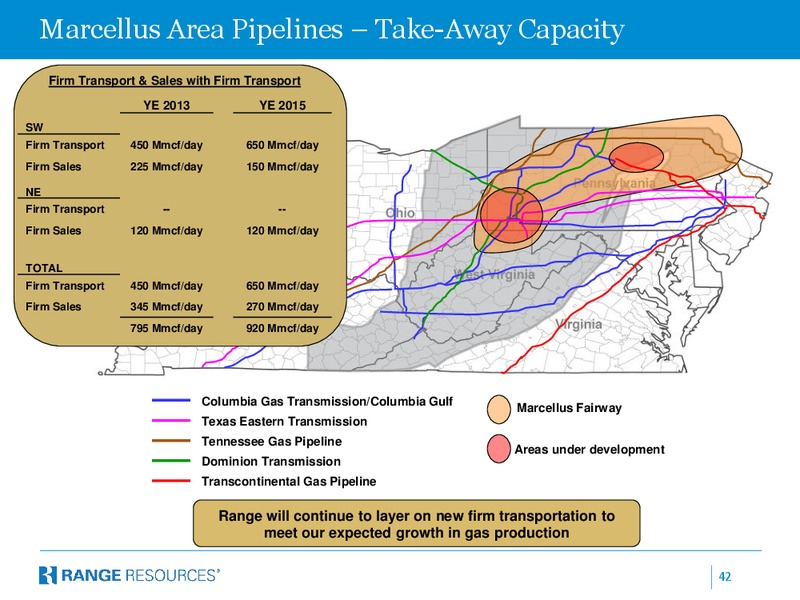 Morgan Stanley Marcellus Utica Conference – Range Resources Corp – slide 41