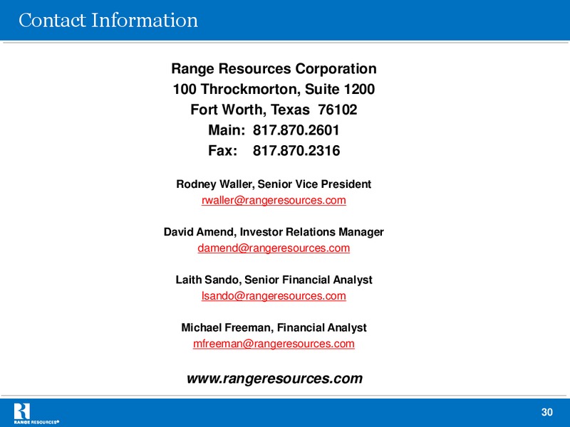 Capital One Southcoast 2012 Energy Conference – Range Resources Corp – slide 29