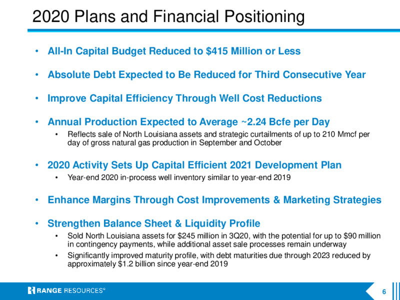 Company Presentation   January 2021 – Range Resources Corp – slide 5