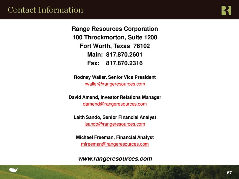 Credit Suisse 2012 Energy Summit – Range Resources Corp – slide 66