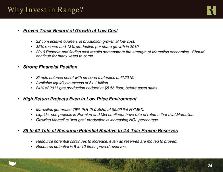 Credit Suisse 2011 Group Energy Summit – Range Resources Corp – slide 23