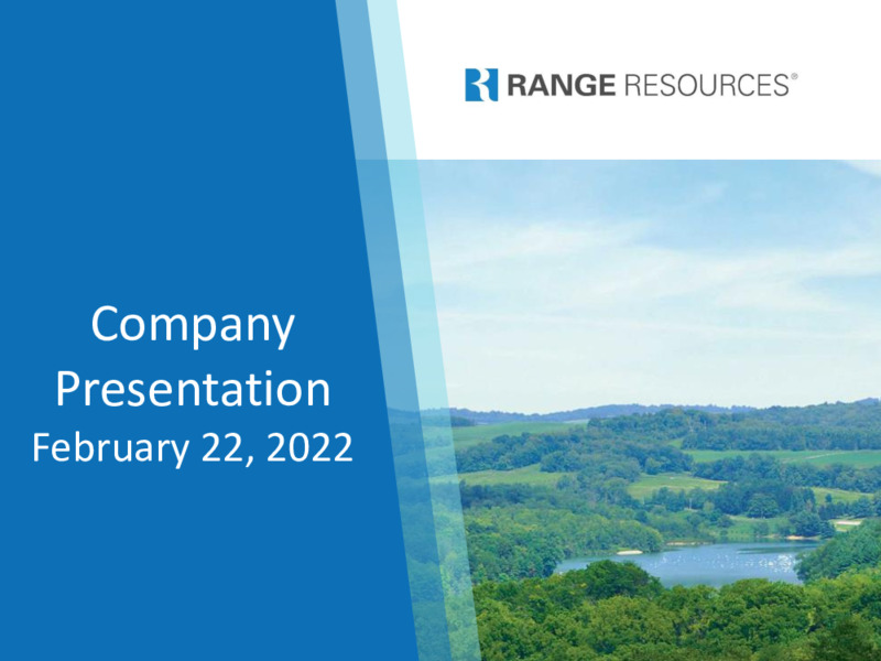 4Q 2021 Earnings Presentation – Range Resources Corp – slide 1