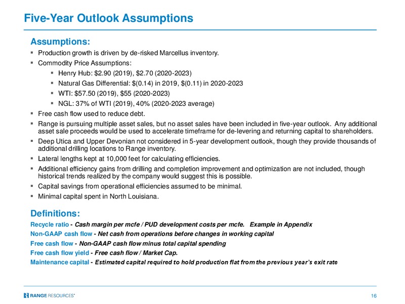 February 2019 Corporate Presentation – Range Resources Corp – slide 15