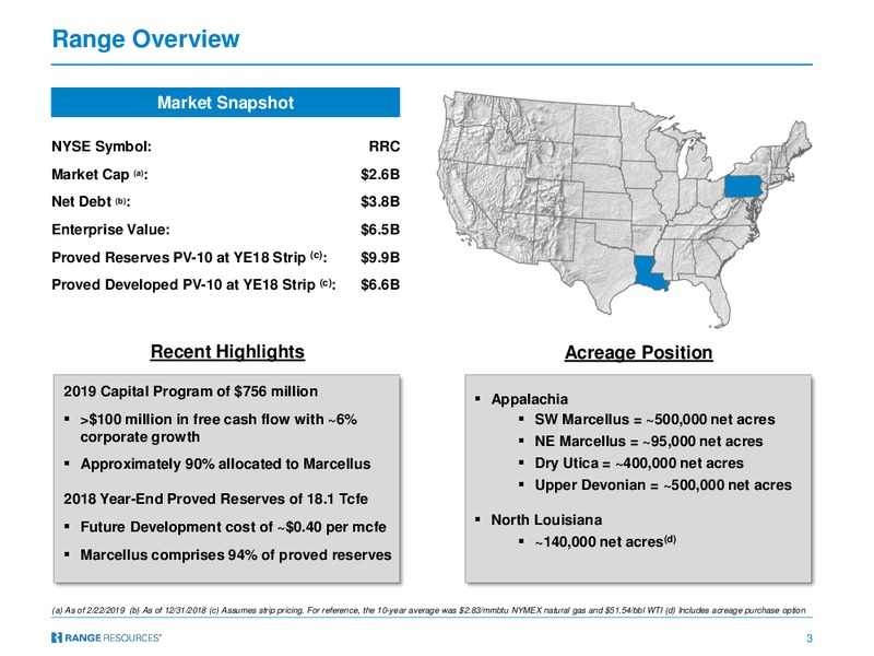 Simmons 19th Annual Energy Conference 2019 – Range Resources Corp – slide 2