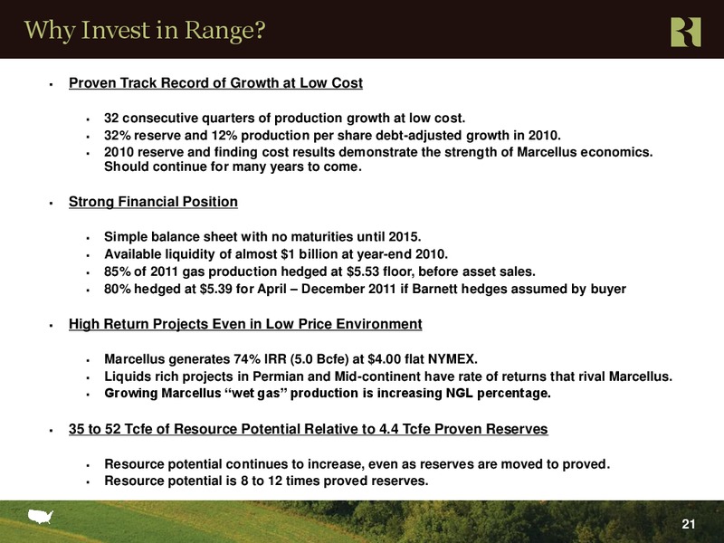 Barclays 2011 High Yield Bond and Syndicated Loan Conference – Range Resources Corp – slide 20