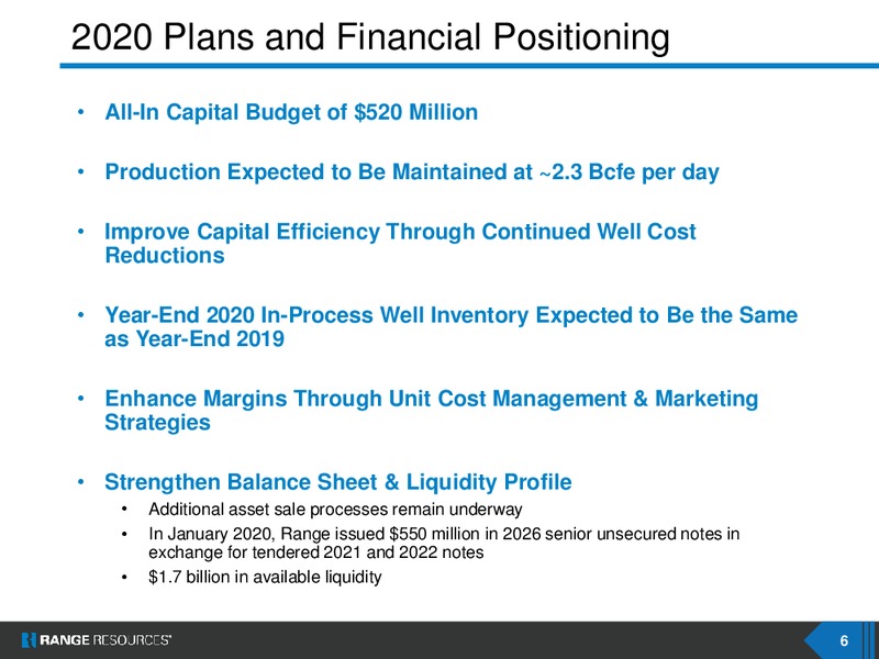 Scotia Howard Weil 2020 Energy Conference – Range Resources Corp – slide 5