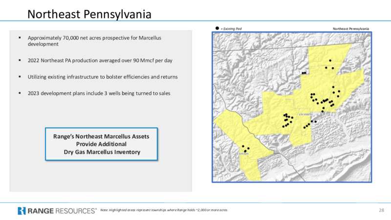 1Q 2023 Earnings Presentation – Range Resources Corp – slide 28