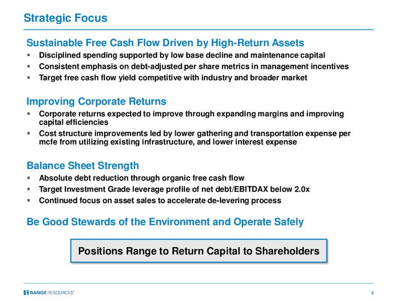 TPH Hotter N Hell 2019 Energy Conference – Range Resources Corp – slide 3