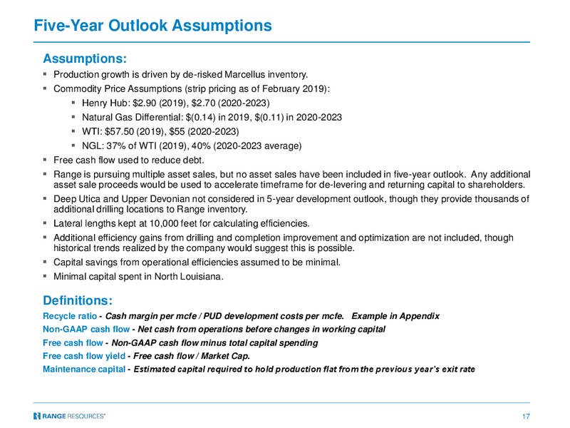 TPH Hotter N Hell 2019 Energy Conference – Range Resources Corp – slide 16