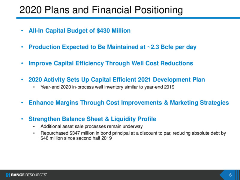 June 2020 Investor Presentation – Range Resources Corp – slide 5