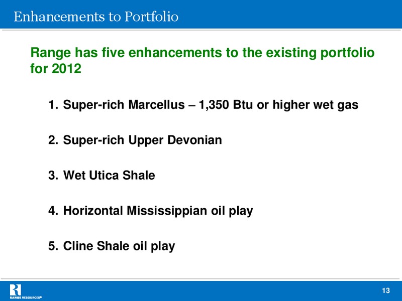 BAML 2012 Natural Gas Liquids Mini Conference – Range Resources Corp – slide 12