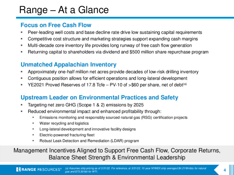 2Q 2022 Earnings Presentation – Range Resources Corp – slide 3