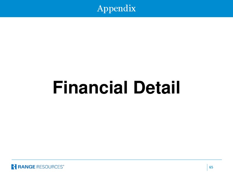 October 2016 Company Presentation – Range Resources Corp – slide 64
