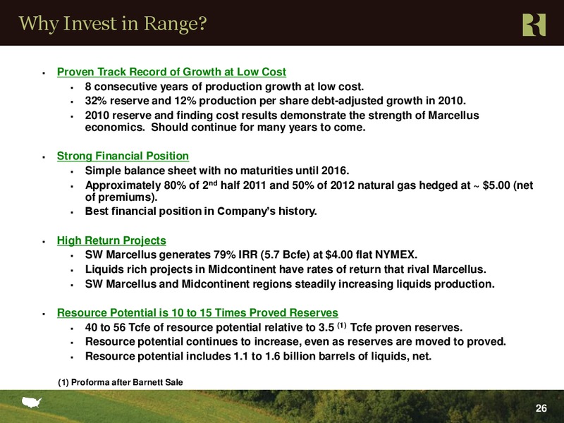 Johnson Rice Company Energy Conference – Range Resources Corp – slide 26