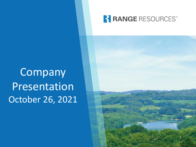 3Q 2021 Investor Presentation – Range Resources Corp – slide 1