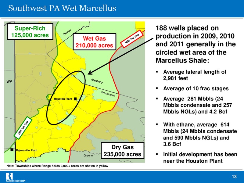 BAML November 2012 Global Energy Conference – Range Resources Corp – slide 12