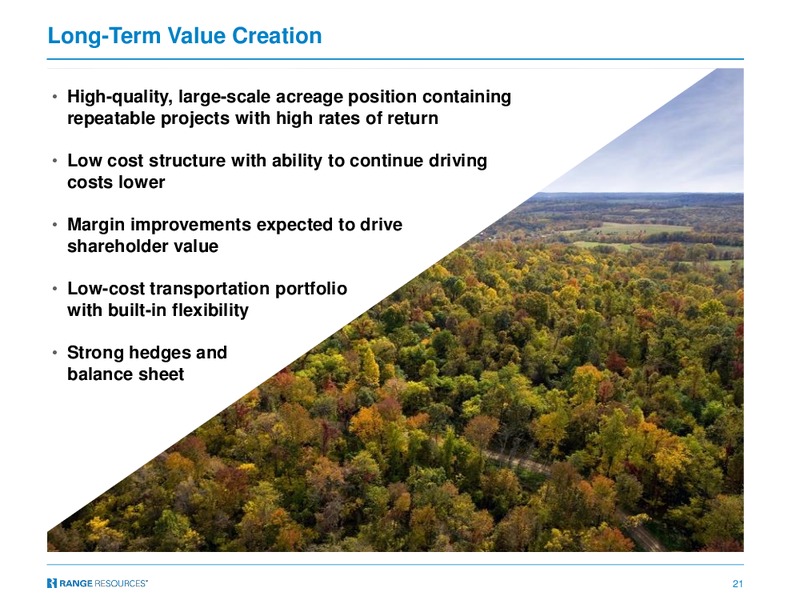 December 2016 Corporate Presentation – Range Resources Corp – slide 20