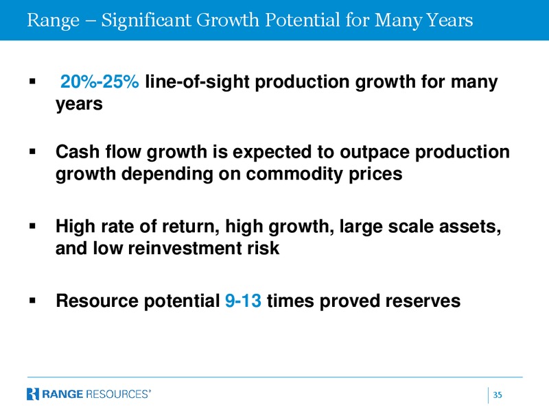 Cowen and Company 3rd Annual Ultimate Oil Services and EP Conference – Range Resources Corp – slide 34