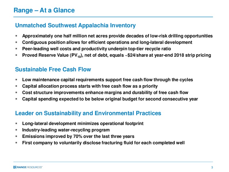 Capital One 2019 Energy Conference – Range Resources Corp – slide 2