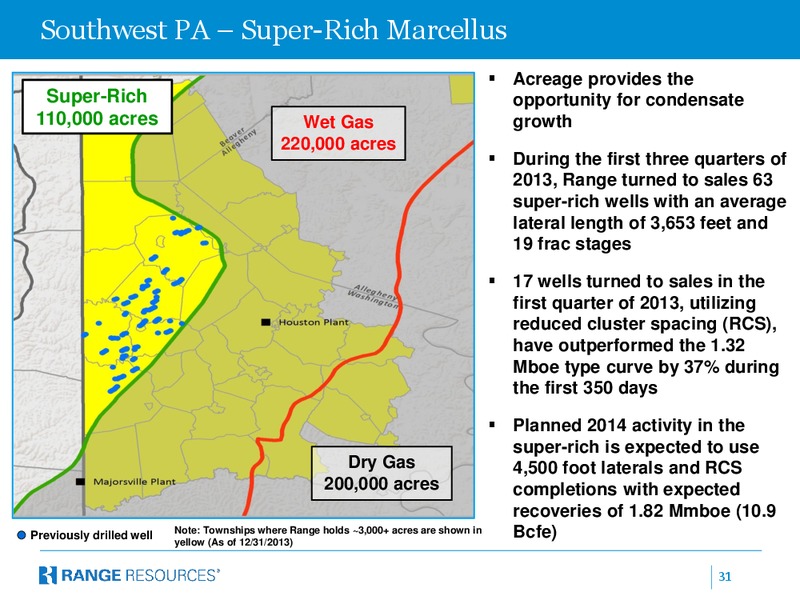 FEBRUARY 2014 INVESTOR PRESENTATION – Range Resources Corp – slide 30