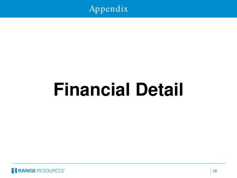 April 2016 Corporate Presentation – Range Resources Corp – slide 58