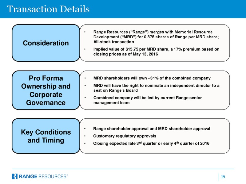 May 2016 Company Presentation – Range Resources Corp – slide 18