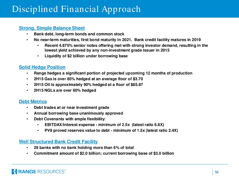 Enercom 2015 – Range Resources Corp – slide 55