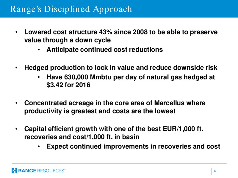 Imperial Capital Global Opportunities Conference – Range Resources Corp – slide 3