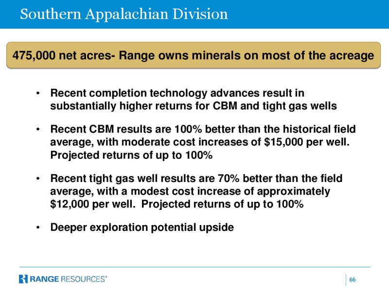 DECEMBER 2014 INVESTOR PRESENTATION – Range Resources Corp – slide 65