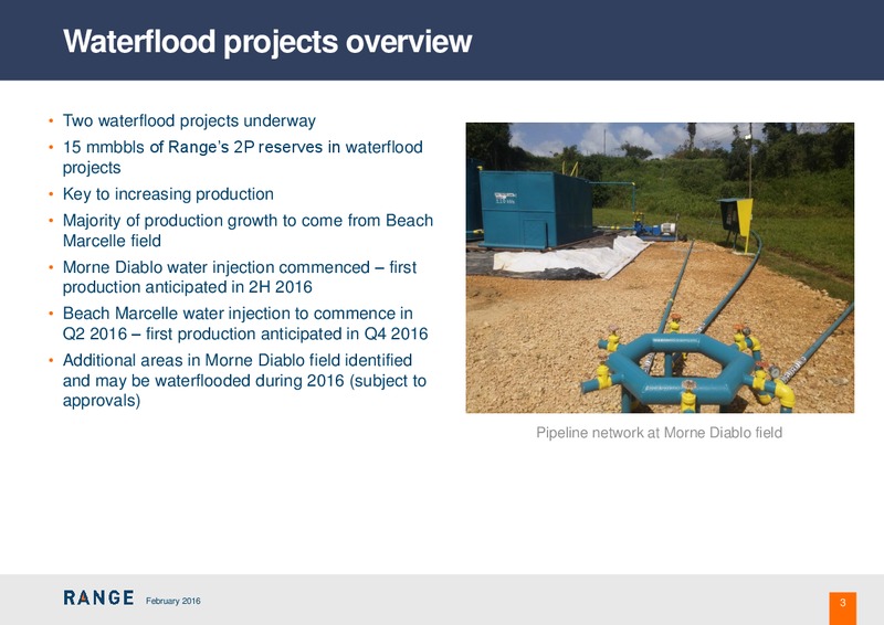 February 2016 Operations Update – Range Resources Limited – slide 3