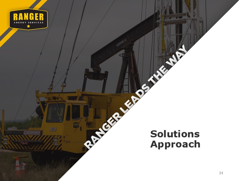 August 2019 Corporate Presentation – Ranger Energy Services – slide 14